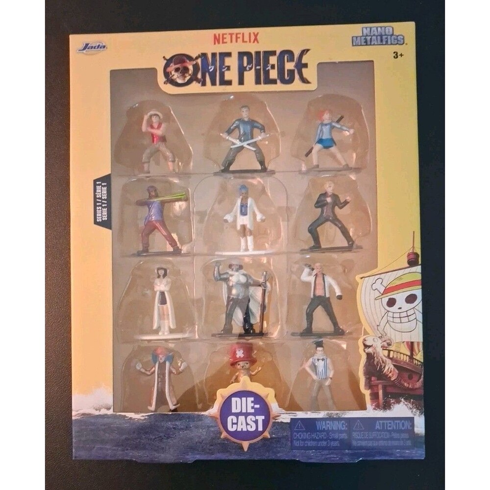 One Piece Nano Metalfigs 12 Pack Netflix 2026 Jada Toys Die Cast New